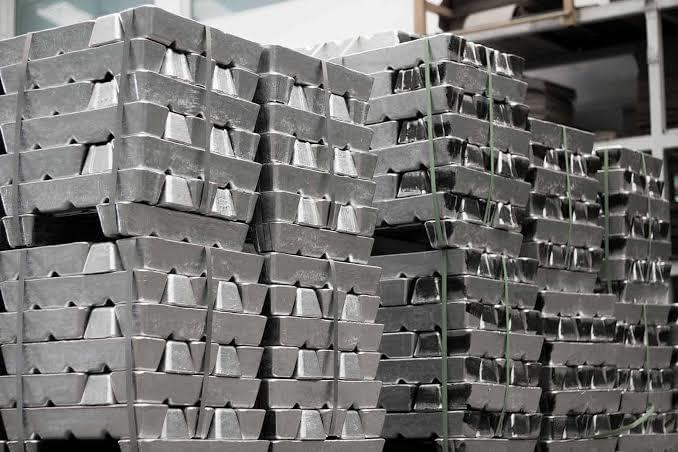 aluminium, lingots